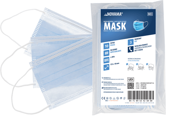 Balenie blistrov Novama Mask